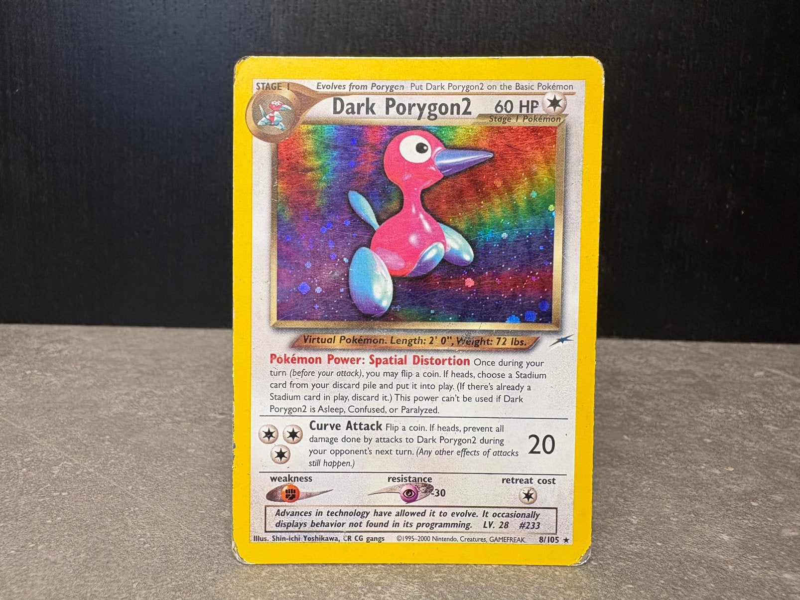 Pokemon Dark Porygon2 8/105 Holo, Ophalen of Verzenden, Gebruikt