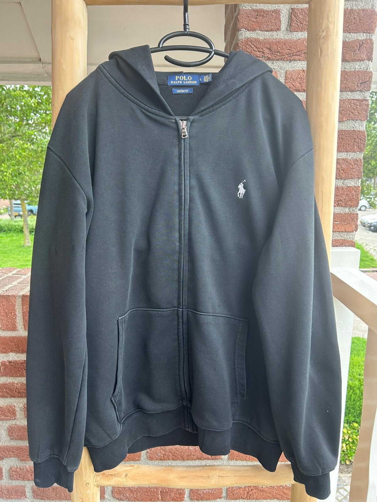 Ralph Lauren Vest Zwart Maat L, Ophalen of Verzenden, Zo goed als nieuw, Maat 52/54 (L), Zwart