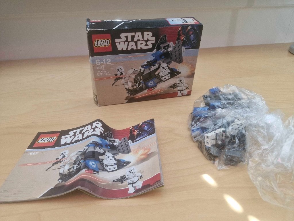 LEGO Star Wars 7667 Imperial Dropship, Gebruikt, Inclusief instructies, Star Wars, Lego