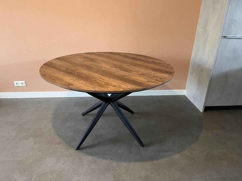 Ronde eetkamertafel | Lamulux | 130 cm | Zo goed als nieuw, Huis en Inrichting, Tafels | Eettafels, Ophalen, Rond, Zo goed als nieuw