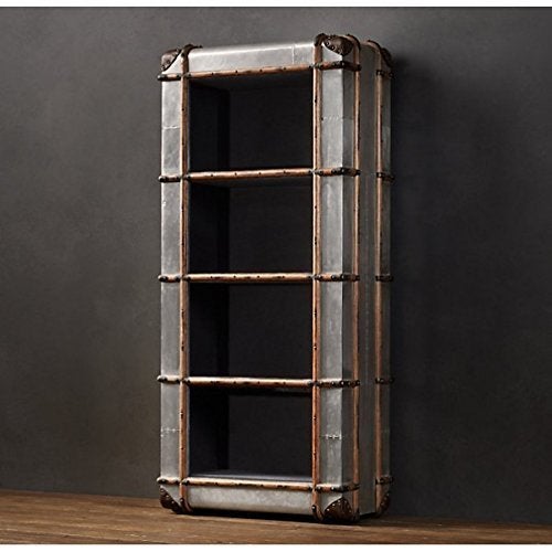 boekenkast - kast nieuw Aviator Trunk, Met plank(en), Industrieel aviator, Zo goed als nieuw, Teakhout