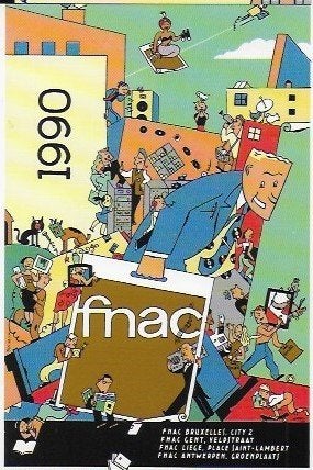 Ever Meulen wenskaart FNAC 1990, Ophalen of Verzenden, 1980 tot heden, Ongelopen, Feest(dag)