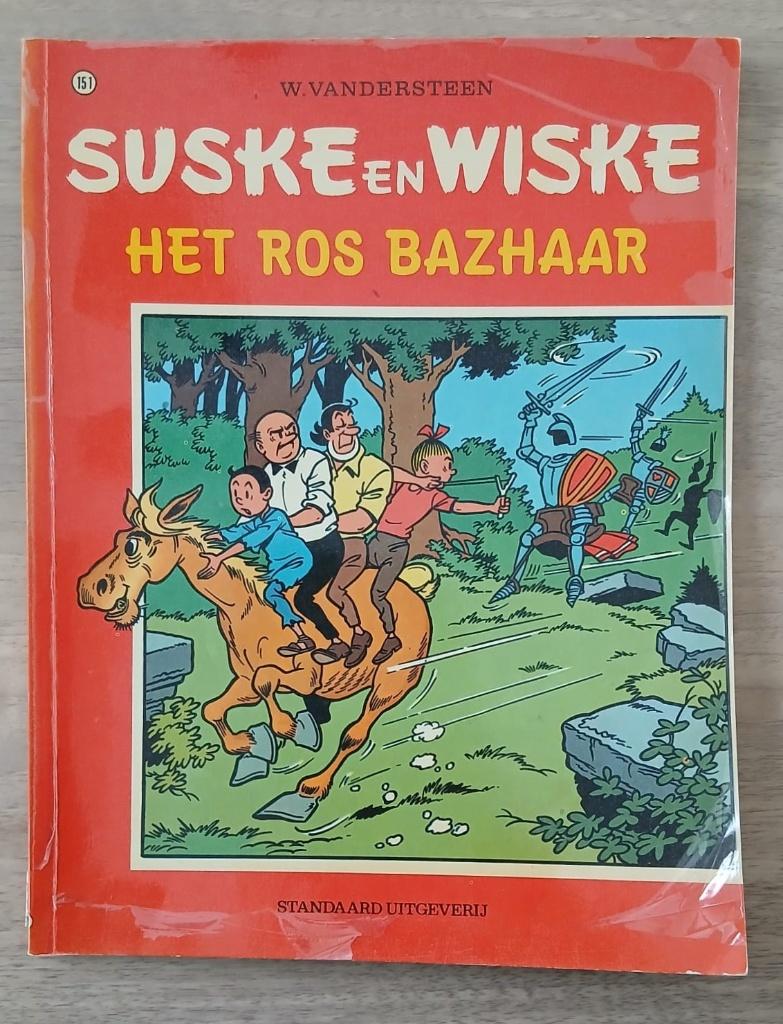Suske en Wiske. Het Ros Bazhaar. 1974, 1e druk, Gelezen, Verzenden, Willy Vandersteen, Eén stripboek