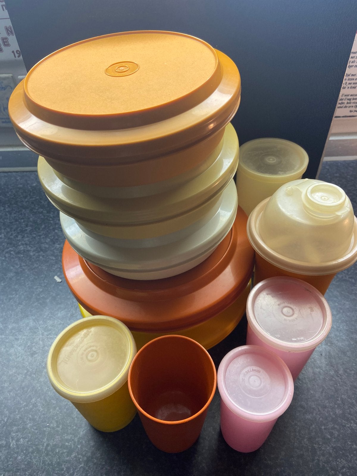 Tupperware vintage, Ophalen, Gebruikt, Overige typen, Oranje