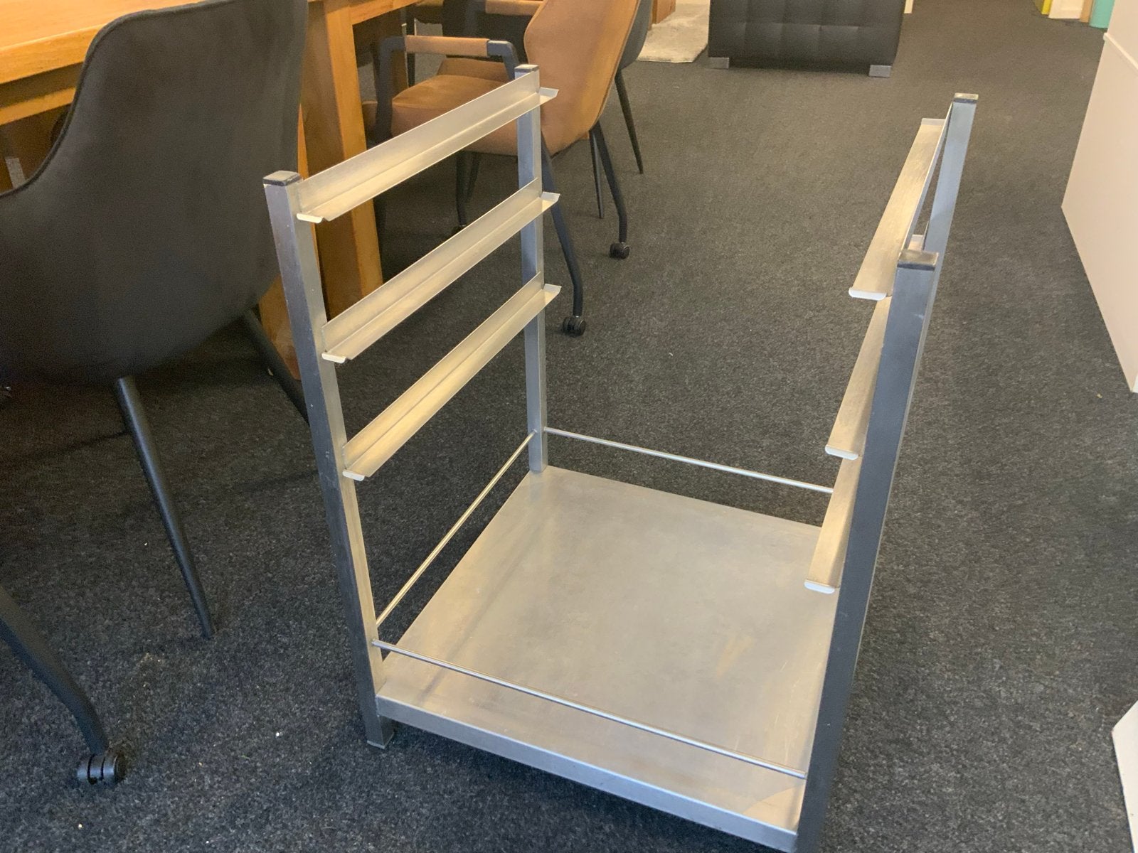 RVS onderstel met 2 losse planken, Ophalen, Gebruikt, 50 tot 100 cm, Minder dan 100 cm