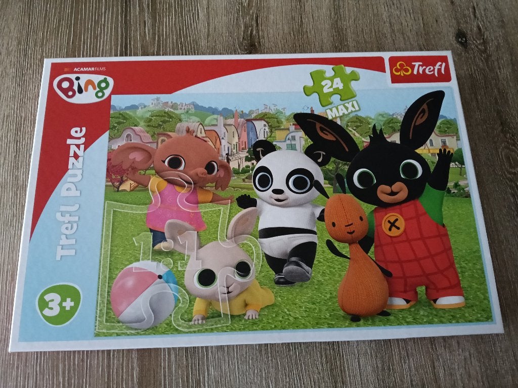 Te koop: Bing puzzel - 24 stukjes - 3 plus, Kinderen en Baby's, Speelgoed | Kinderpuzzels, Ophalen of Verzenden, 10 tot 50 stukjes