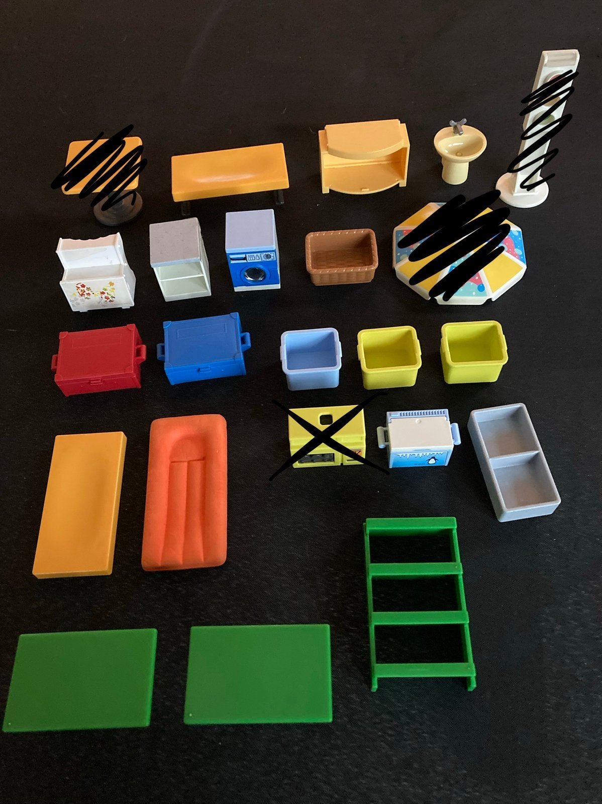Playmobil luchtbed, kast, tafel ed.., Ophalen of Verzenden, Zo goed als nieuw