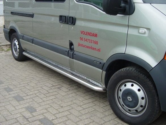 Renault Master Sidebars met aluminium treeplank, Niet ingevuld, Niet ingevuld, Niet ingevuld