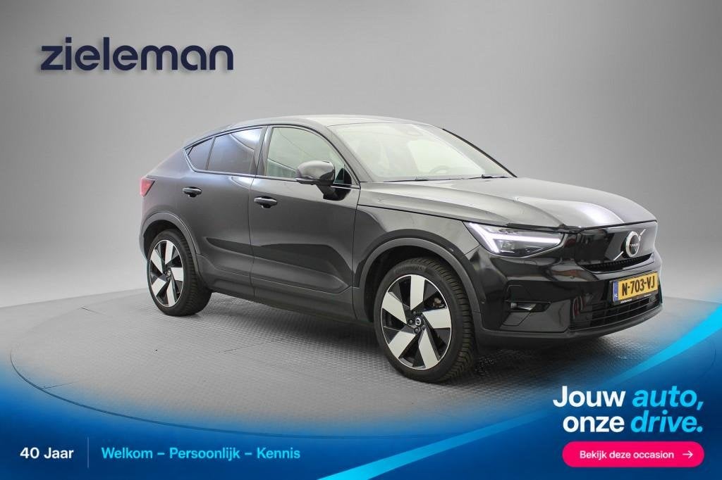Volvo C40 Recharge Twin 78 kWh - Panorama, Carplay, 360 Came, Auto's, Overige modellen, Met garantie (alle), Zwart, SUV of Terreinwagen