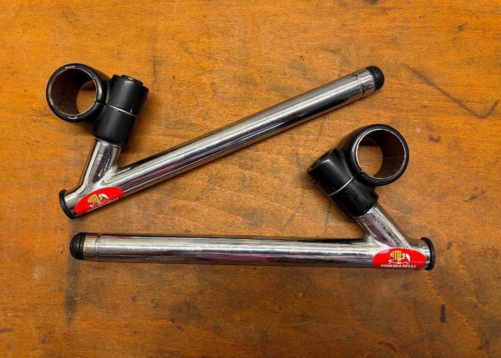 Tommaselli clip-ons 34-36 mm (type 281), Motoren, Onderdelen | Oldtimers, Ophalen of Verzenden, Gebruikt