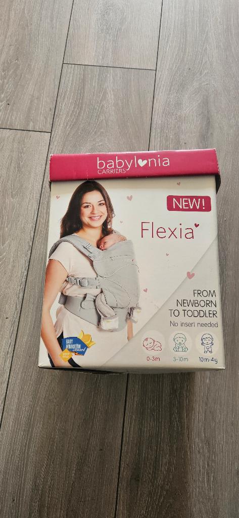 Babylonia Draagzak Flexia - Grijs, Gebruikt, Buik, Rug of Zij, Draagzak, Ophalen
