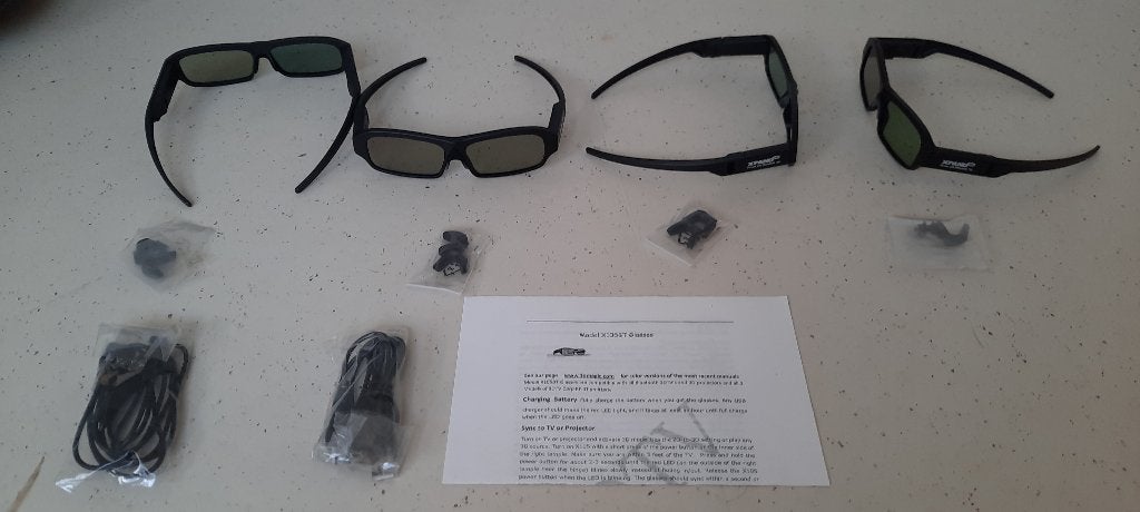 4 paar 3D-brillen XPAND X105BT – zo goed als nieuw, Ophalen of Verzenden, Zo goed als nieuw