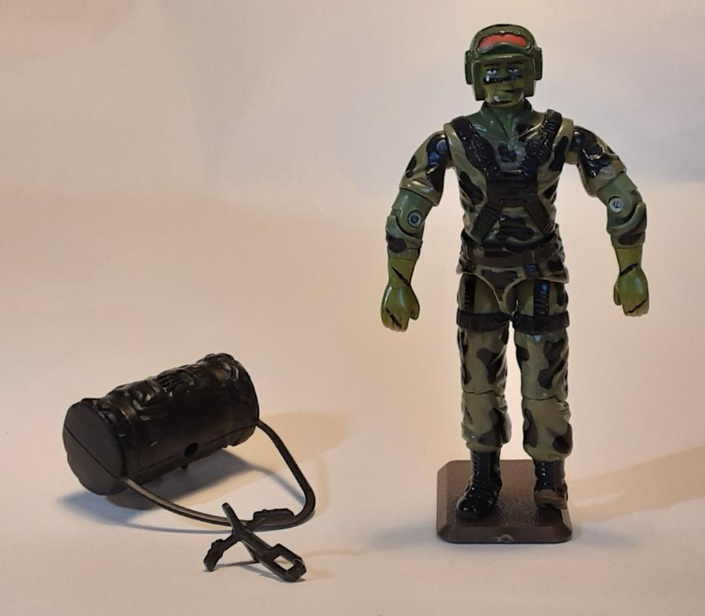 Vintage G.I. Joe "Hit & Run" actiefiguur 1988 Hasbro, Ophalen of Verzenden, Gebruikt