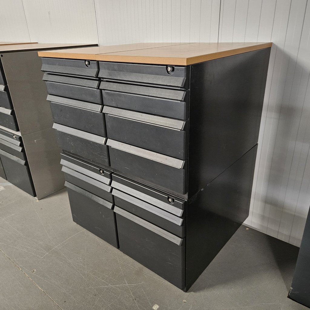 Ahrend 4-delig ladeblok met 14 lades - 105x85x77 cm, Huis en Inrichting, Niet ingevuld, Gebruikt, Niet ingevuld, Niet ingevuld