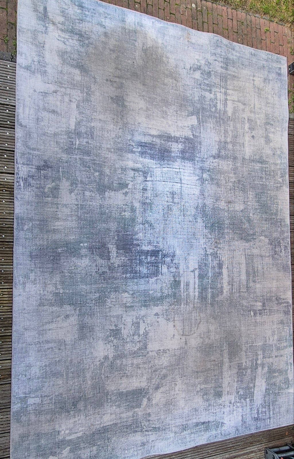 Vloerkleed 230x330 gemeleerd grijs/groen/blauw, Ophalen, Blauw, Tapijt