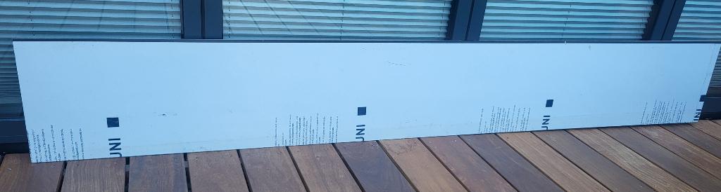 Restant Rockpanel plaat - RAL 7016 (Antraciet) +  schroeven, Doe-het-zelf en Verbouw, Platen en Panelen, Ophalen, Zo goed als nieuw