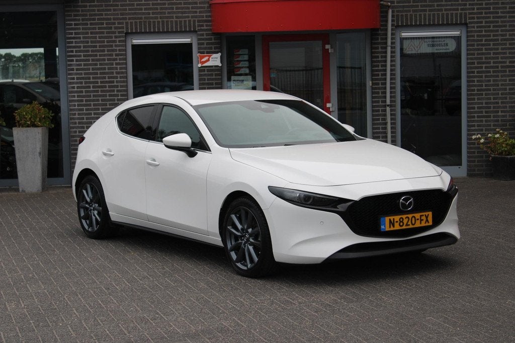 Mazda 3 2.0 e-SkyActiv-G M Hybrid 150 Sportive NL Auto/Adapt, Auto's, Mazda, Voorwielaandrijving, 1998 cc, Stof, Gebruikt