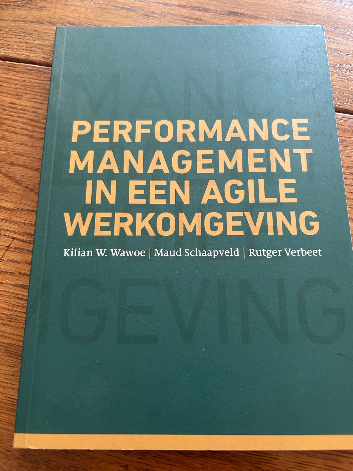 Performance Management in een Agile Werkomgeving, Ophalen of Verzenden, Gamma, Zo goed als nieuw, HBO