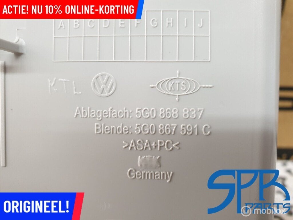 GOLF 7 VII Binnenverlichting voor 5G0867591C HEMELBEKLEDING, Gebruikt, Ophalen of Verzenden