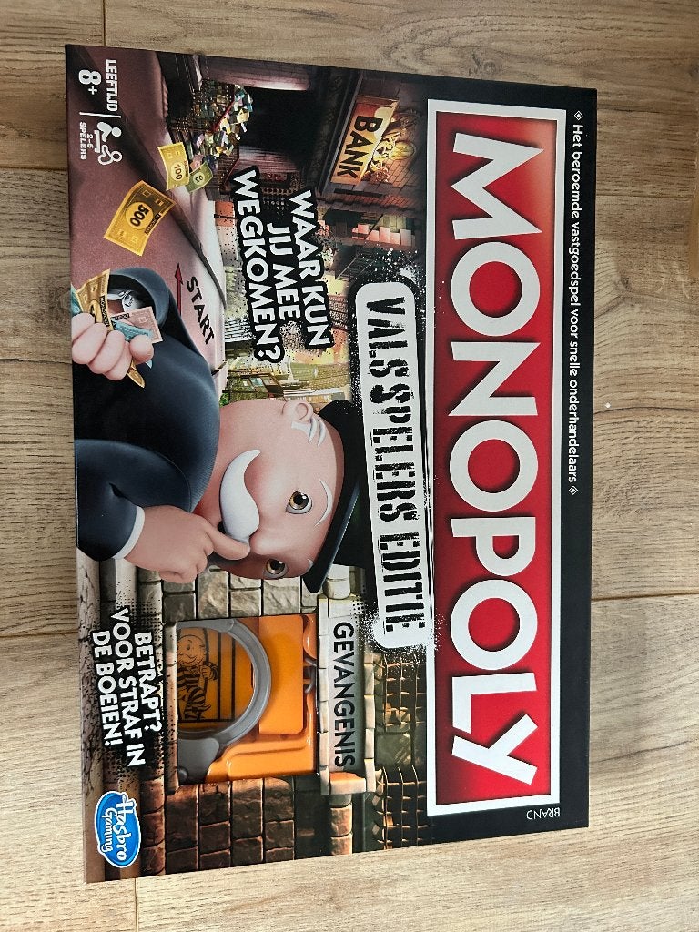 Monopoly Valsspelers Editie – 100% compleet incl. handboeien, Hobby en Vrije tijd, Drie of vier spelers, Ophalen of Verzenden