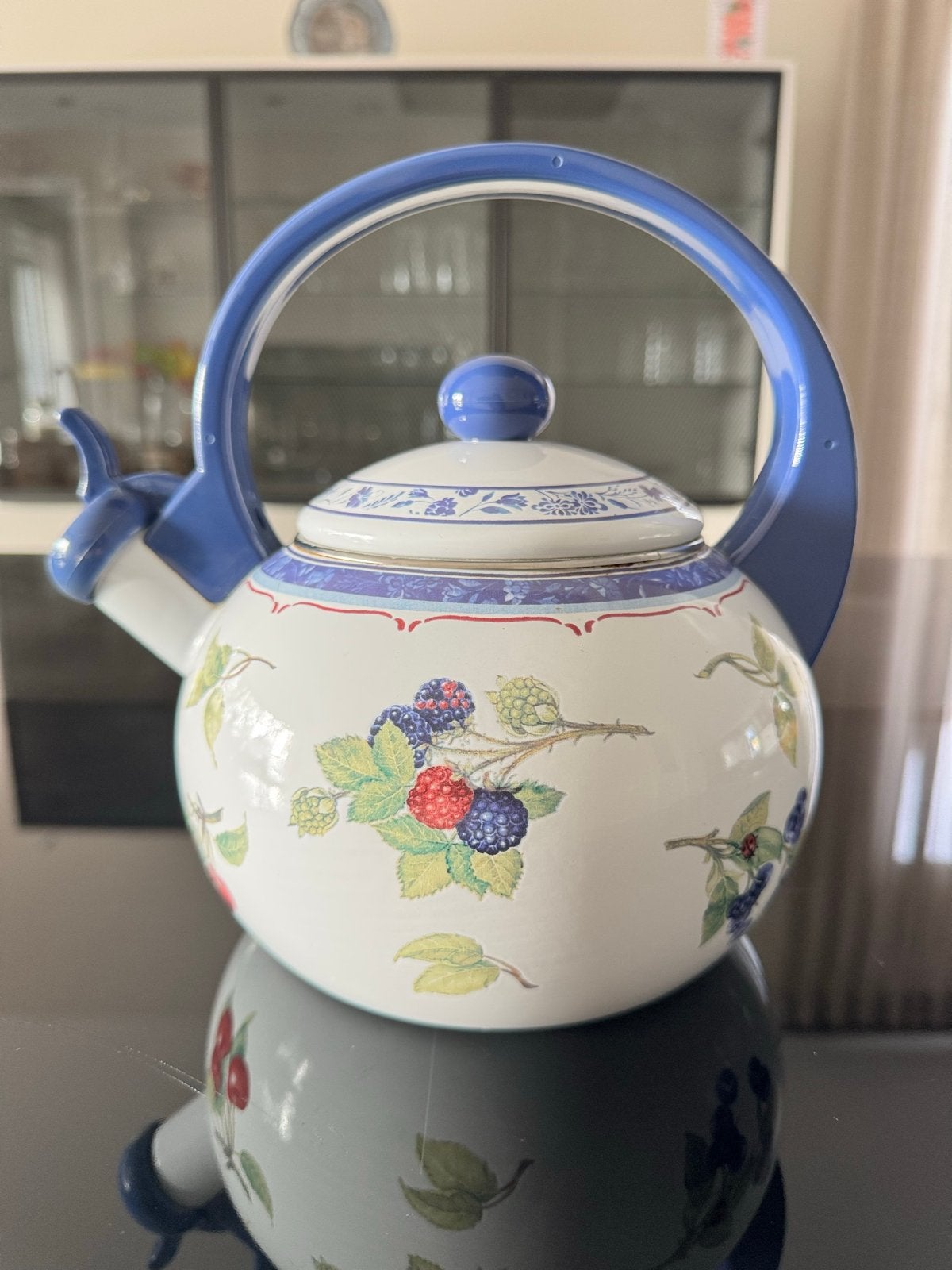 Villeroy & Boch Cottage fluitketel - Collectors item!, Theepot/fluitketel, Ophalen of Verzenden, Zo goed als nieuw, Metaal