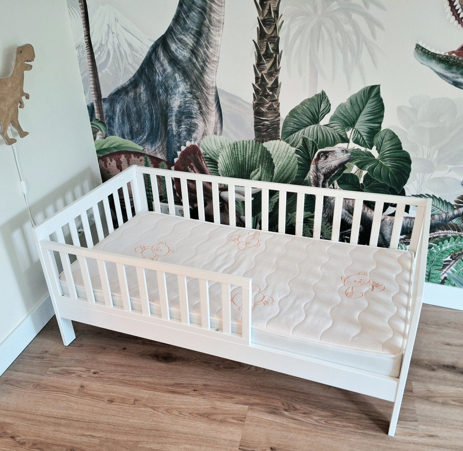 Peuterbed Petit Amélie + Royal Health Foam Donna matras, Ophalen, 70 tot 85 cm, 140 tot 160 cm, Zo goed als nieuw