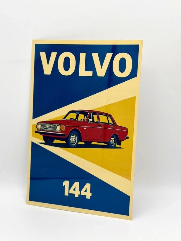 Volvo 144 bord | 20x30cm, Verzenden, Nieuw, Reclamebord