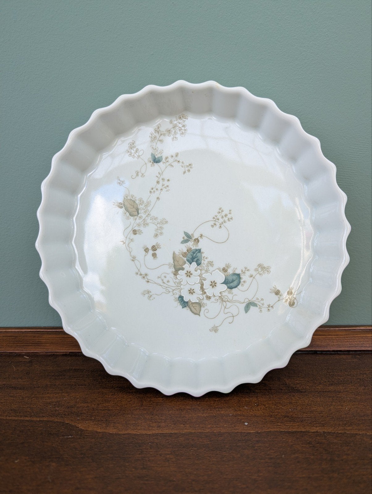 Porseleinen  Real Brasil serie White Blossom taartvorm., Ophalen of Verzenden