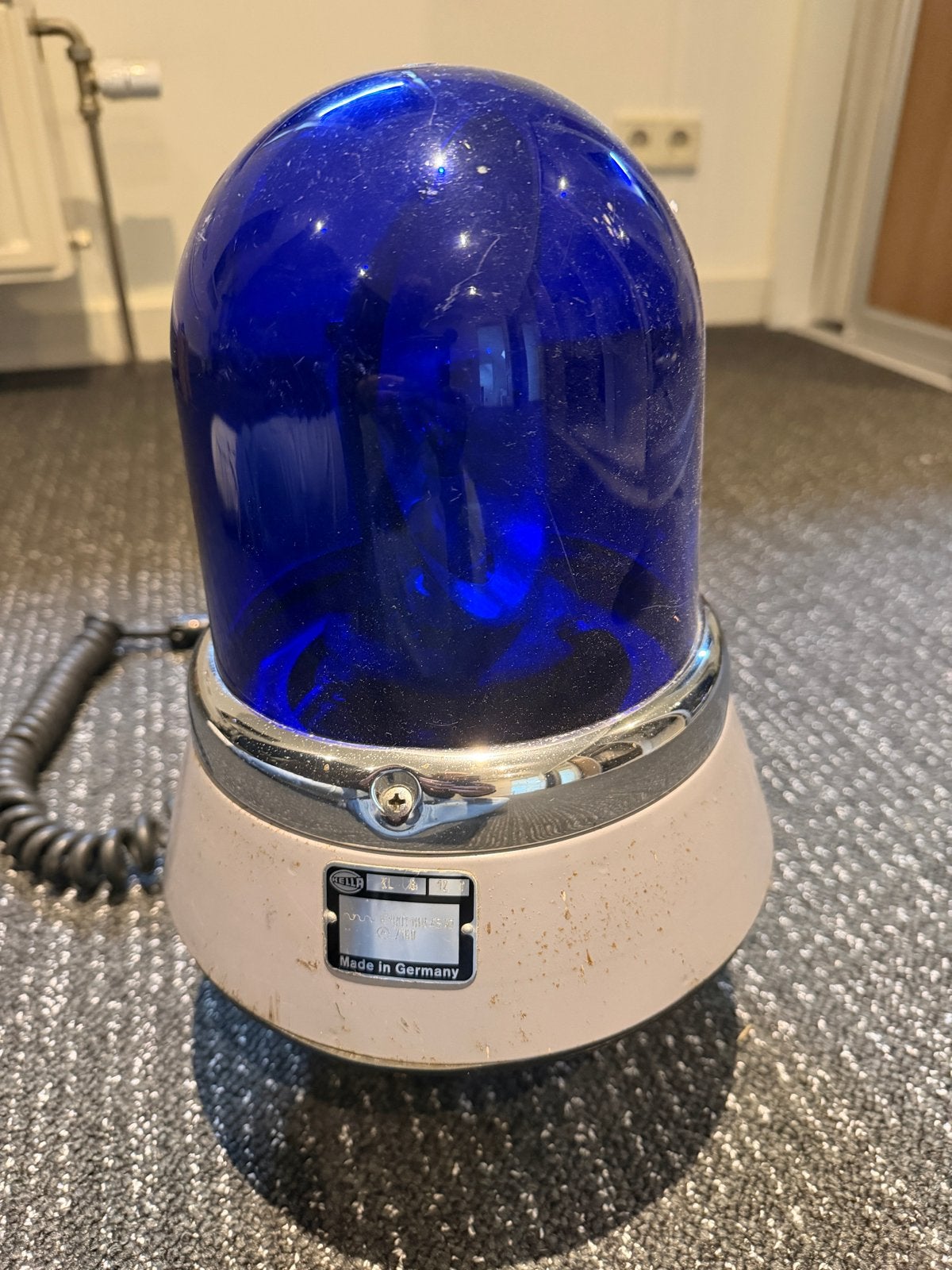 Vintage Hella KL 8 12V Zwaailicht - Blauw, Auto-onderdelen, Ophalen of Verzenden, Gebruikt, Overige automerken
