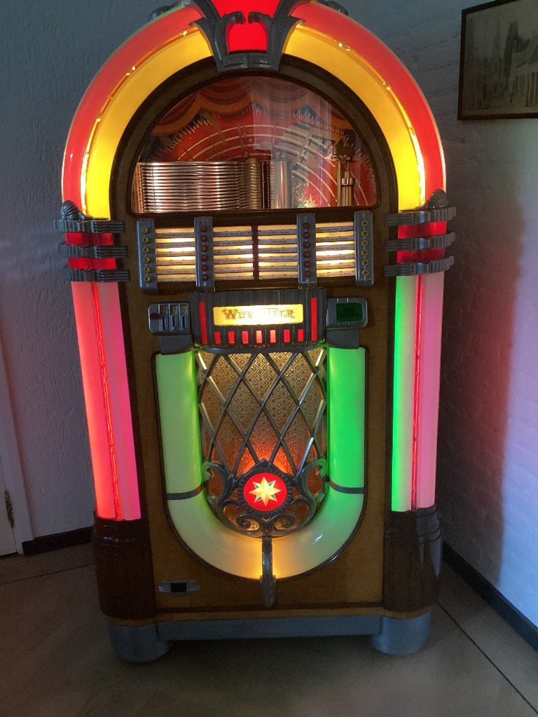 Wurlitzer 1015 45 toeren uit 1948 (The Bubbler), Gebruikt, Wurlitzer, Voor 1950, Ophalen