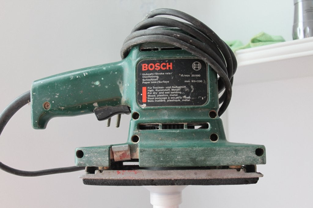VLAKSCHUURMACHINE, Doe-het-zelf en Verbouw, Gereedschap | Schuurmachines, Ophalen of Verzenden, Gebruikt, Minder dan 600 watt