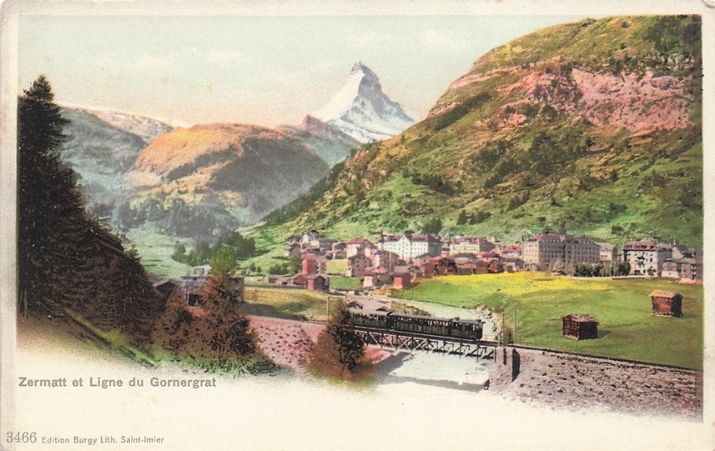 702-354-029 Zermatt Et Ligne Du Gornergrat, Verzenden, Voor 1920, Overig Europa