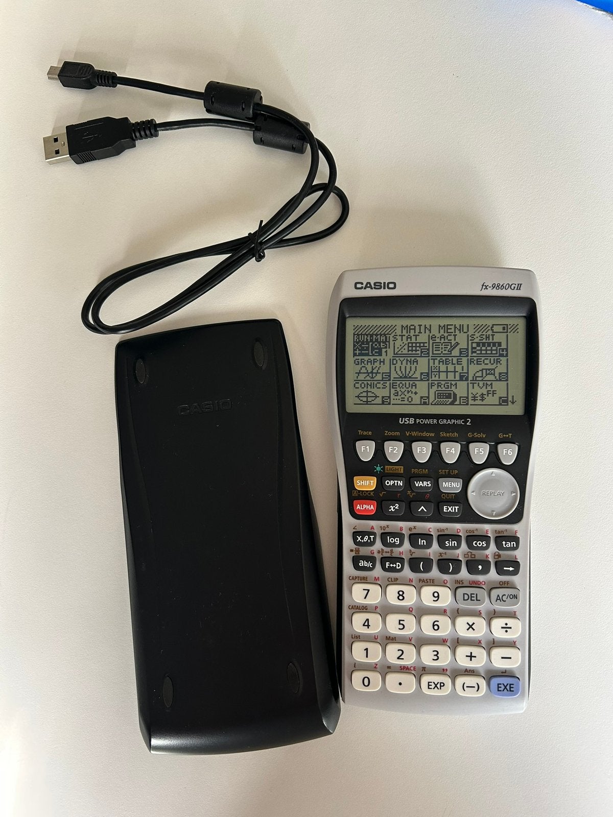 Casio fx-9860GII Grafische Rekenmachine, Ophalen of Verzenden, Grafische rekenmachine, Zo goed als nieuw