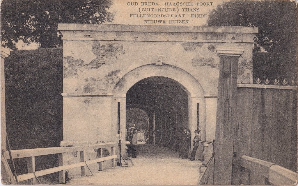 AK -OUD BREDA- Haagsche poort (buitenzijde) 19??, Ophalen of Verzenden, Voor 1920, Ongelopen, Noord-Brabant