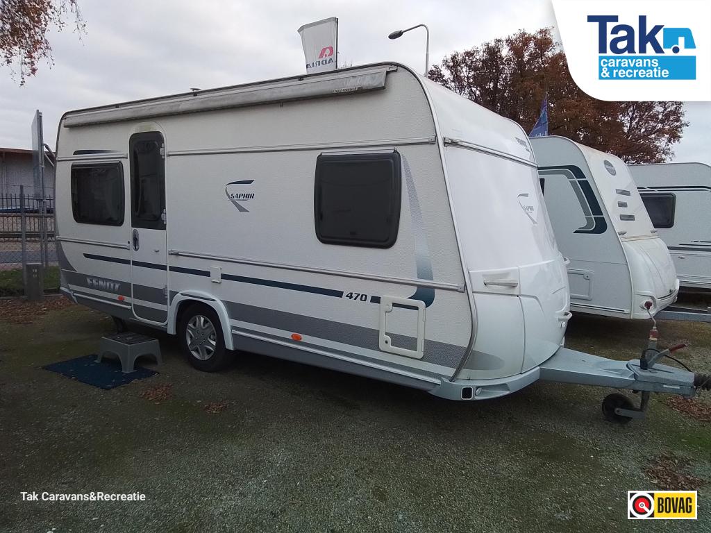 Fendt Saphir 470 incl. bovag beurt, Caravans en Kamperen, Caravans, Bedrijf, tot en met 4, 1000 - 1250 kg, Rondzit, Fendt, Frans bed