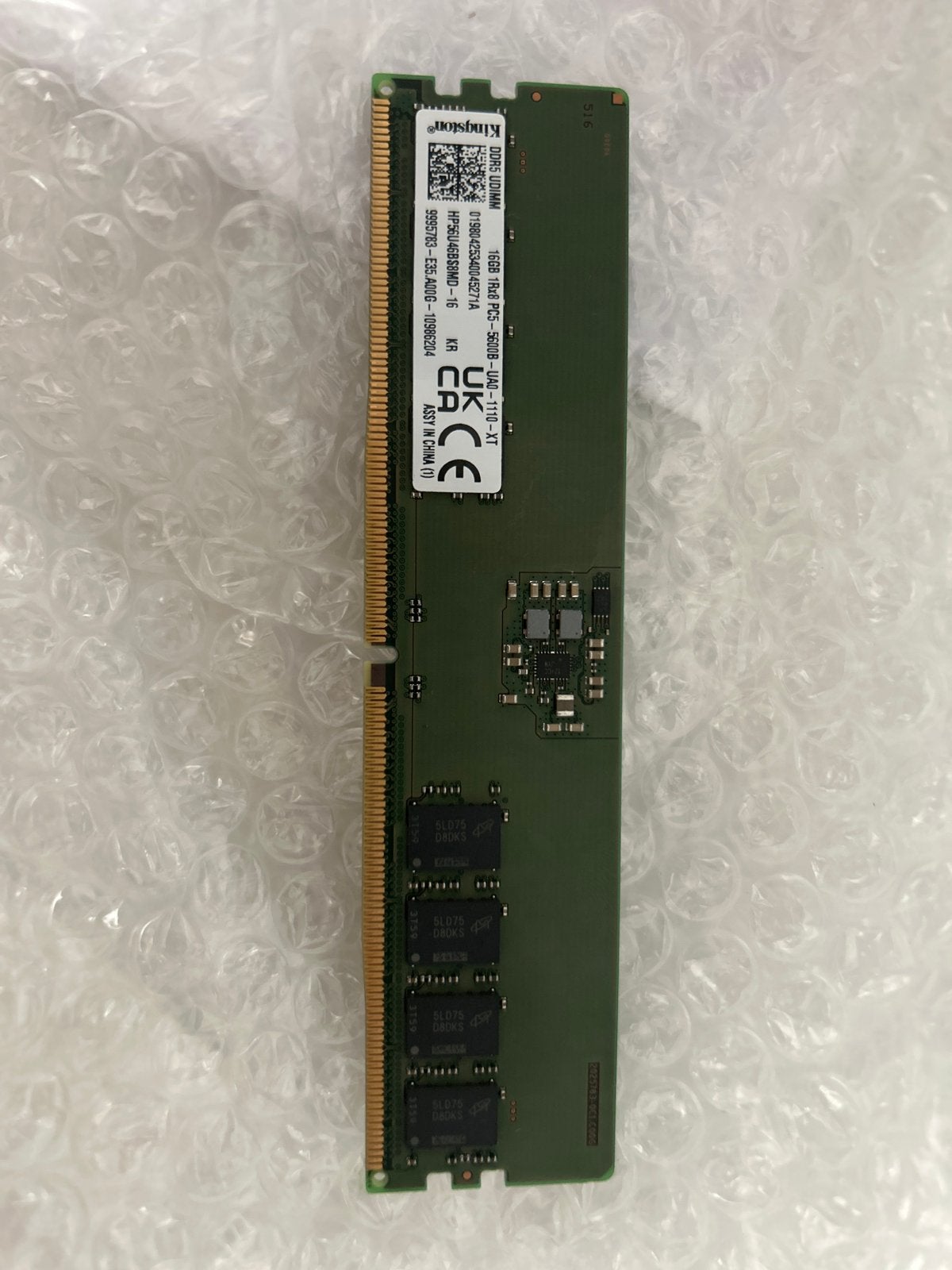 Foto 3 van Kingston DDR5 UDIMM 16GB PC5-5600B RAM Geheugen
