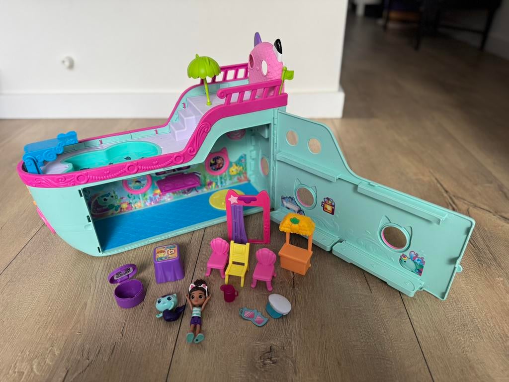 Gabby’s poppenhuis boot meerminschip, Verzamelen, Ophalen of Verzenden, Gebruikt, Poppenhuis