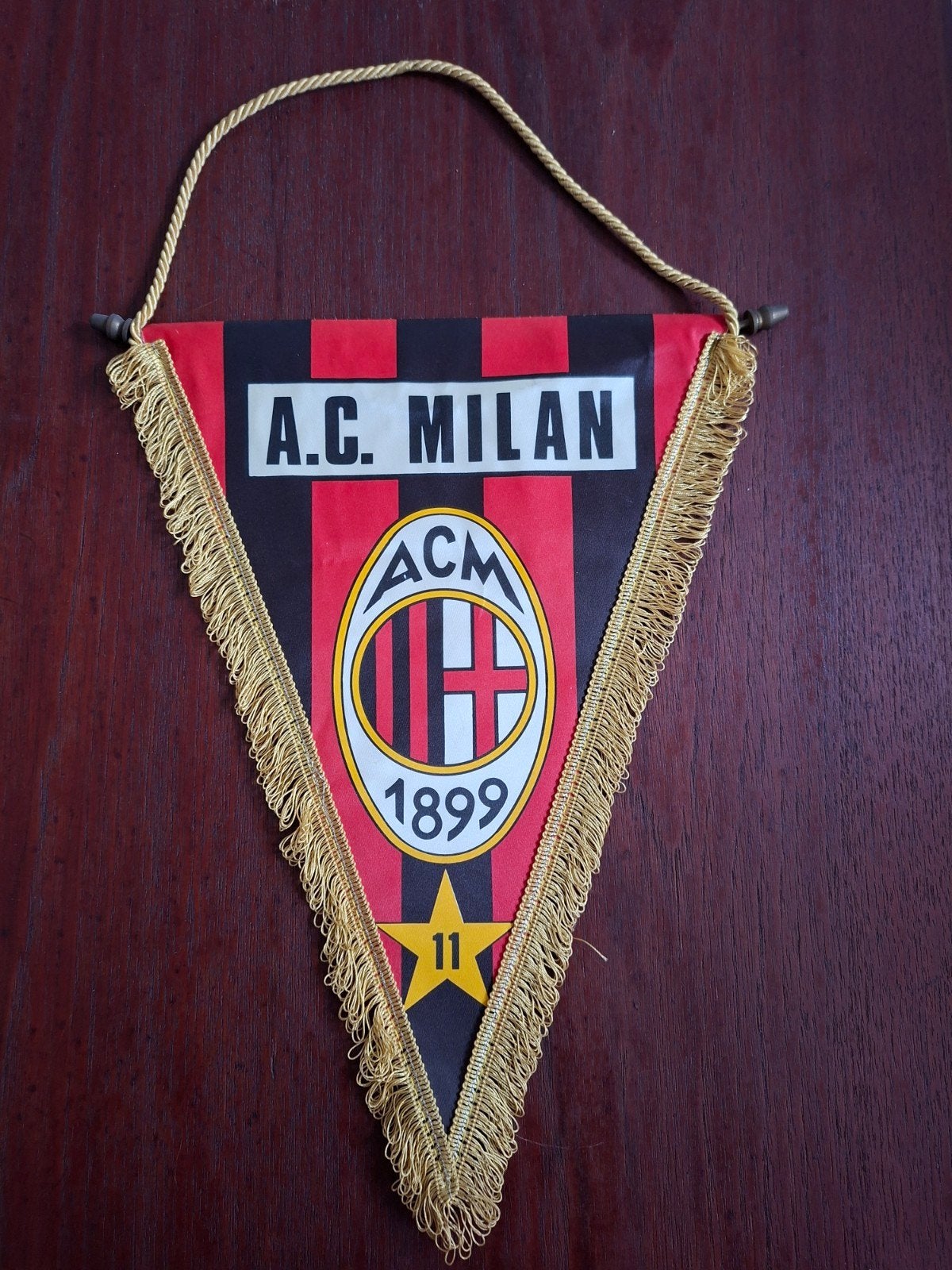Origineel AC Milan vaantje eind jaren '80, Verzamelen, Sportartikelen en Voetbal, Ophalen, Zo goed als nieuw, Buitenlandse clubs