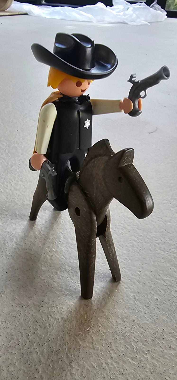 vintage Playmobil Western Sheriff set uit circa 1974., Ophalen of Verzenden, Gebruikt