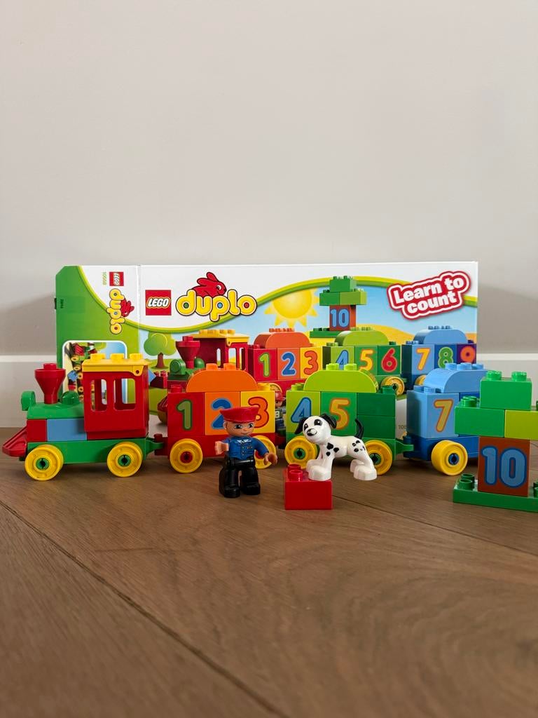 Lego Duplo 10558 Mijn Eerste Cijfertrein, Ophalen of Verzenden, Zo goed als nieuw, Complete set, Duplo