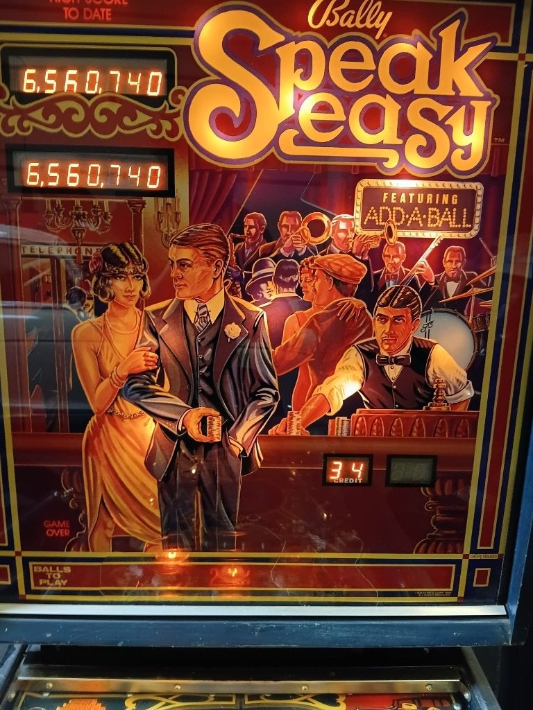 Bally Speak Easy Flipperkast (1982), Ophalen, Gebruikt, Flipperkast, Bally