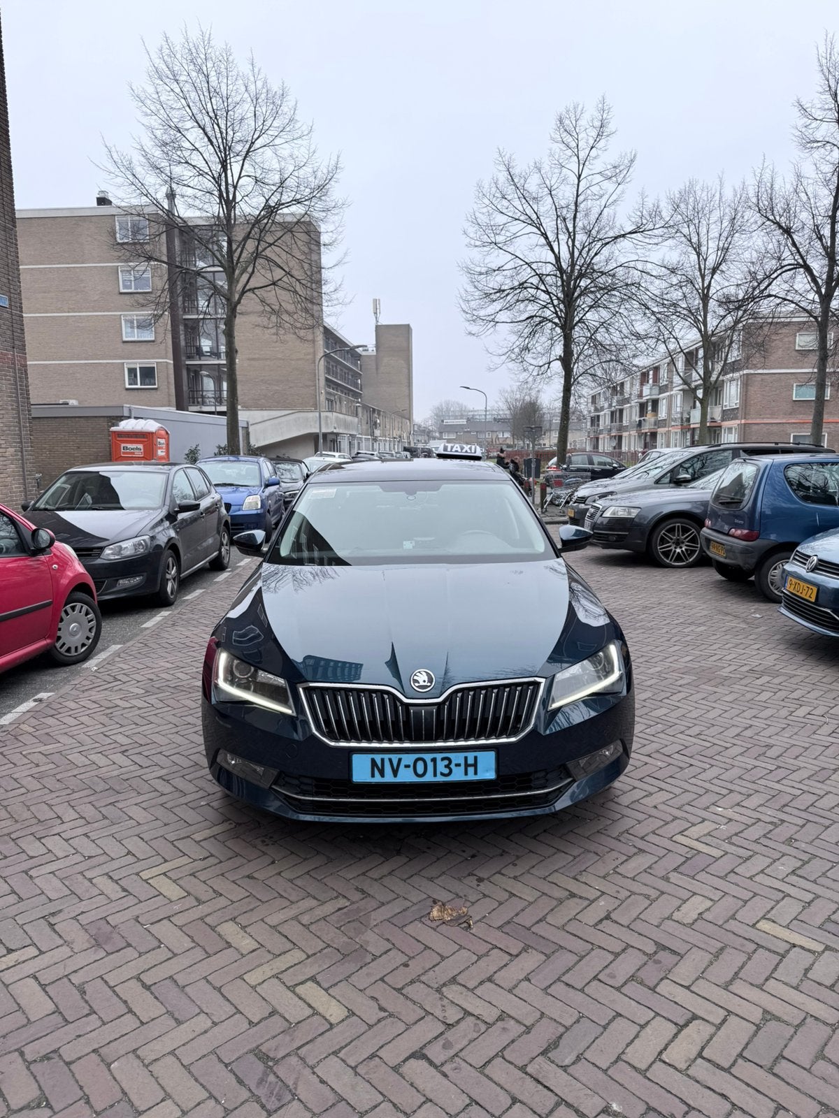 Skoda Superb 1.6TDI 88KW Dsg-7 My15 2017 Blauw, Auto's, 1380 kg, 4 cilinders, Blauw, Origineel Nederlands