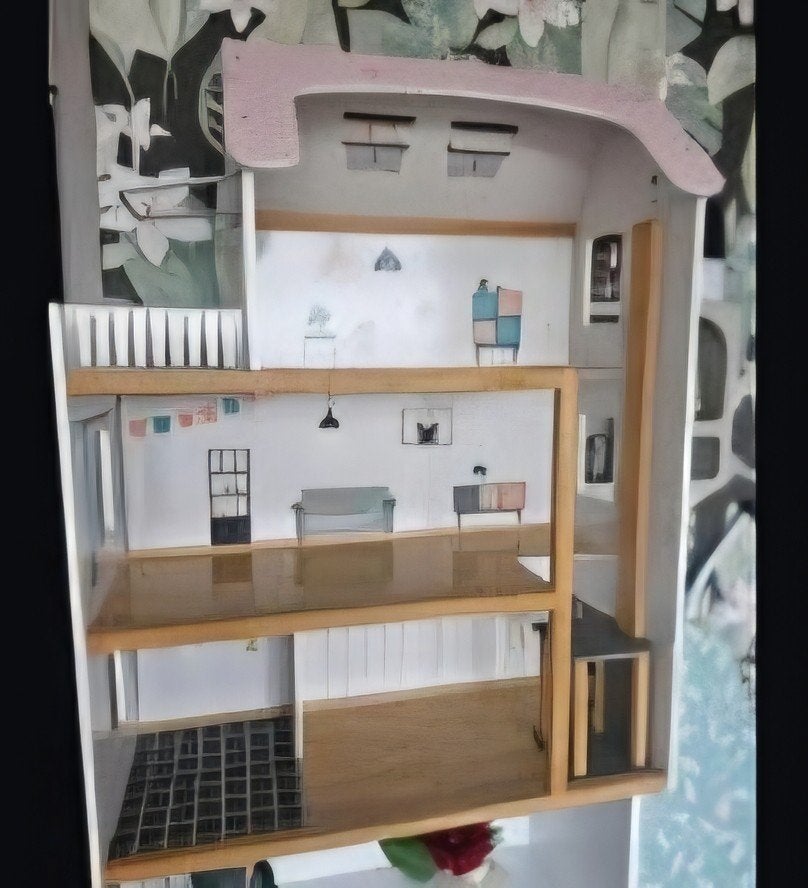 Houten poppenhuis, Kinderen en Baby's, Speelgoed | Poppenhuizen, Ophalen, Poppenhuis