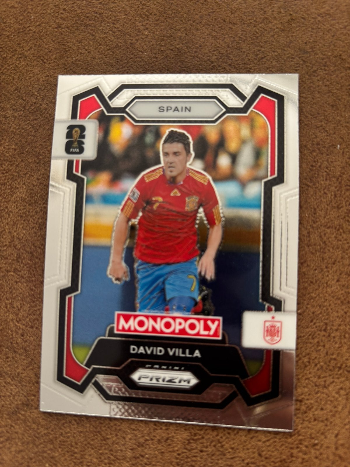 Panini Monopoly Prizm 2026 - David Villa #44, Verzenden, Nieuw, Buitenlandse clubs, Poster, Plaatje of Sticker