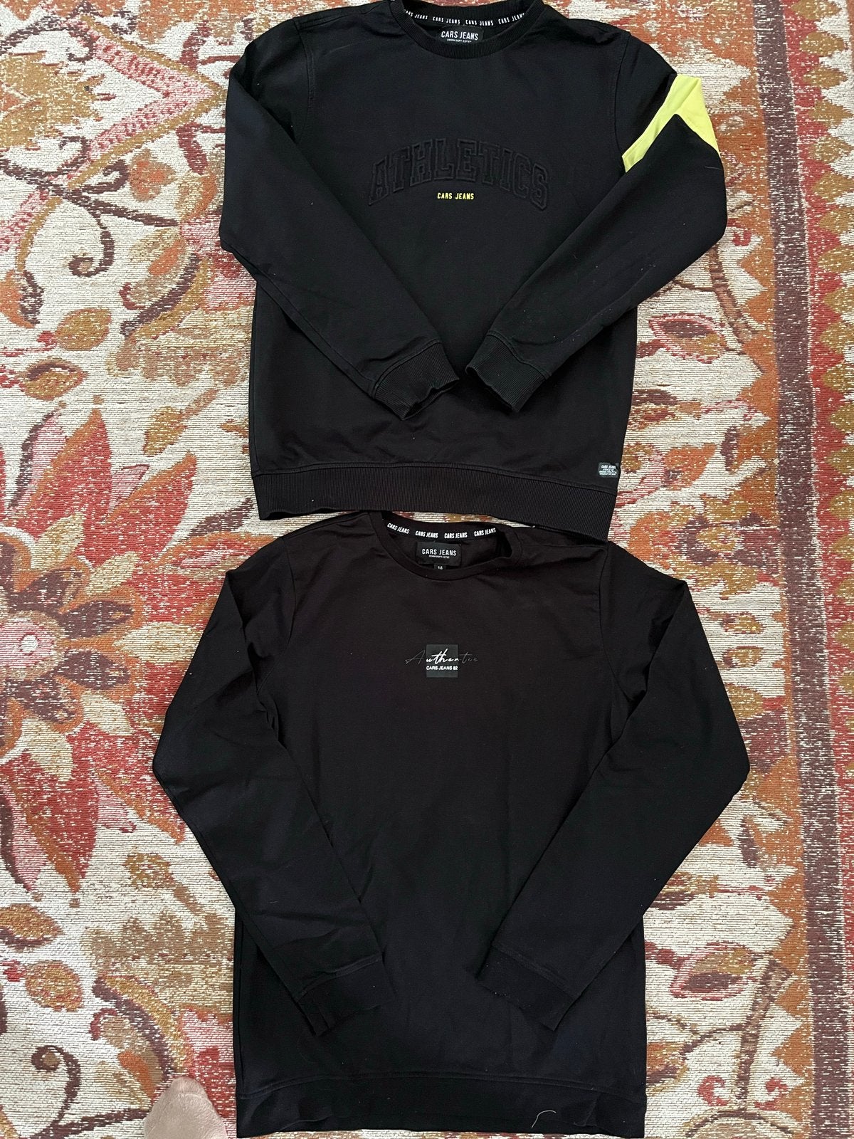 2x Cars Jeans Sweaters - Zwart - Maat 164, Verzenden, Zo goed als nieuw