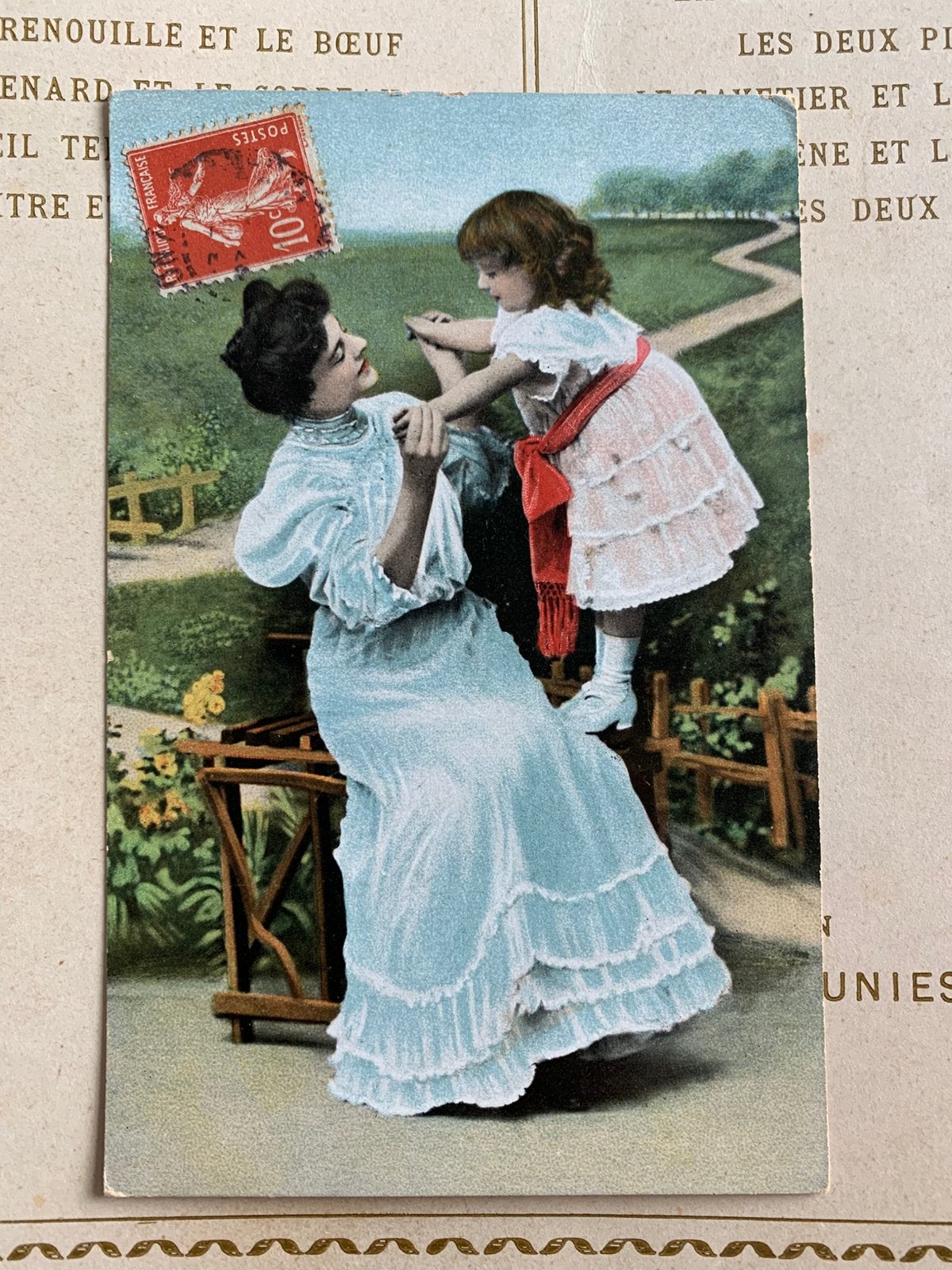 Moeder en dochter (KK), Ophalen of Verzenden, Voor 1920, Gelopen, Kinderen