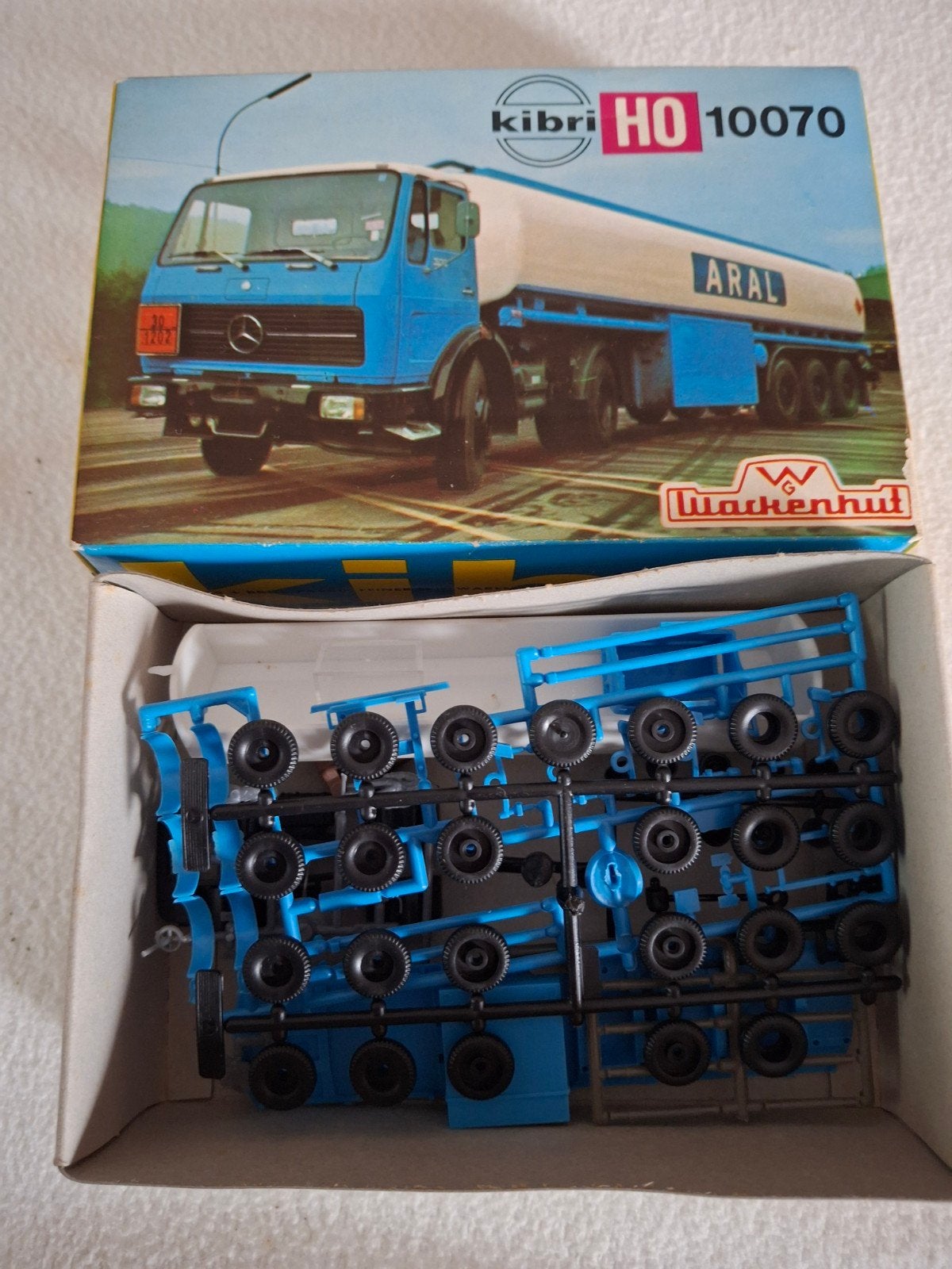 Mercedes Benz sk ARAL OPLEGGER 1:87, Ophalen of Verzenden, Overige merken