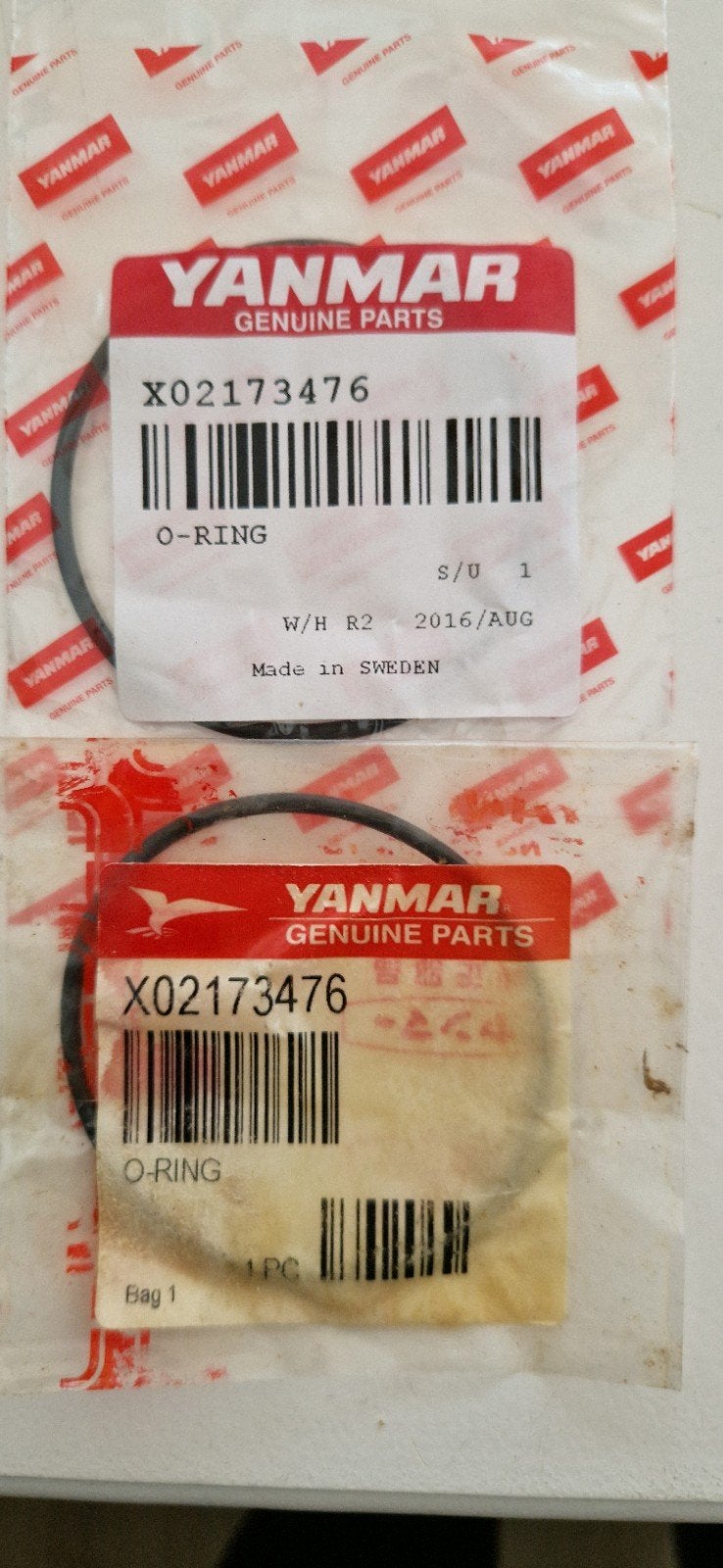 Yanmar Impeller O-ring X02173476 - Origineel onderdeel, Ophalen of Verzenden, Nieuw, Motor en Techniek