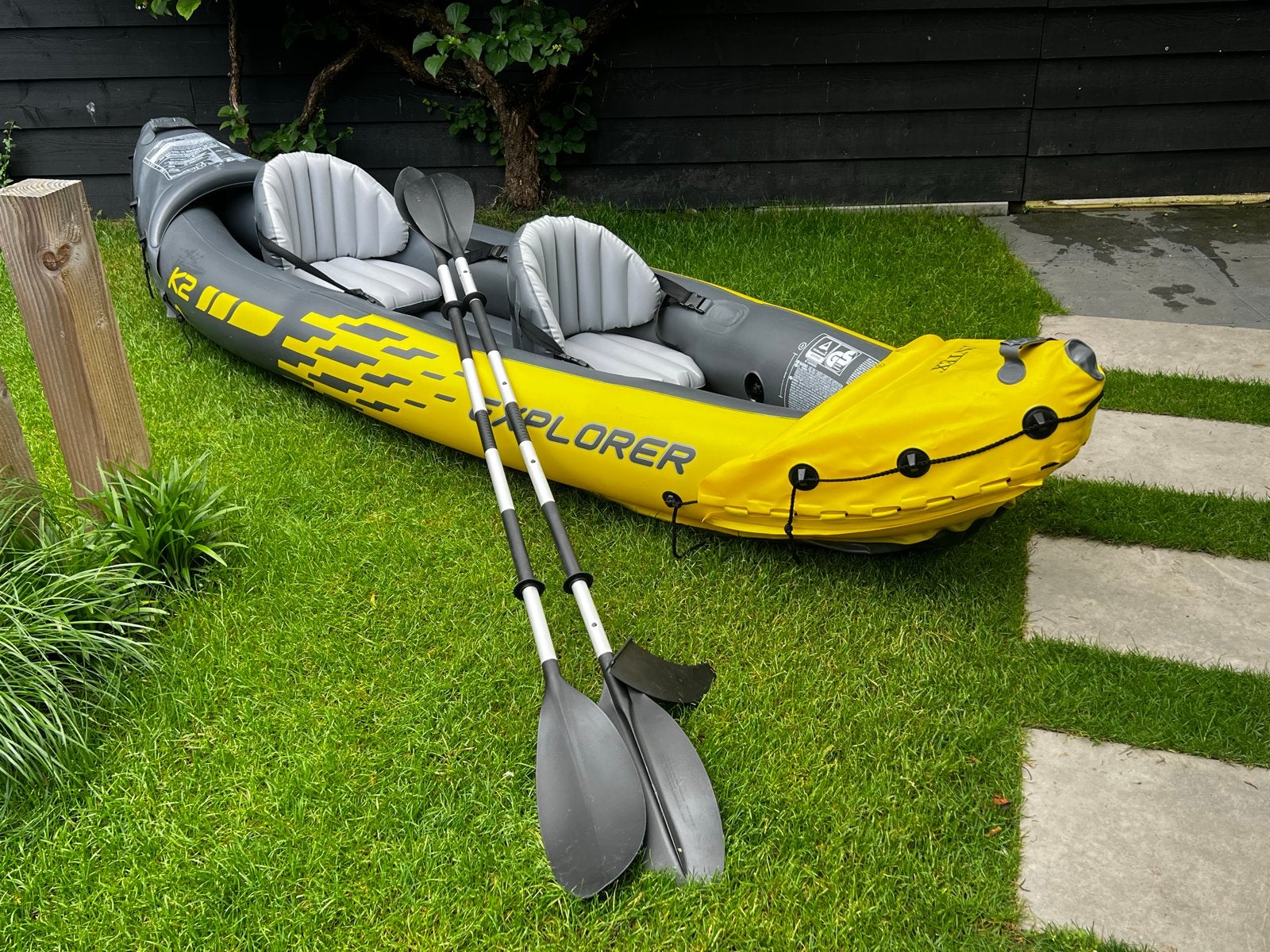 Intex Explorer K2 Opblaasbare Kajak - 2 Personen, Watersport en Boten, Kajaks, Ophalen, Opblaasbaar, Gebruikt, 2-persoons