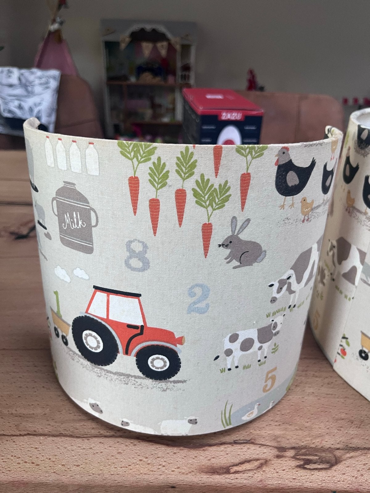 Leuke lampen met boerderijthema voor kinderkamer, Hanglamp, Meerkleurig, Rond, Ophalen of Verzenden